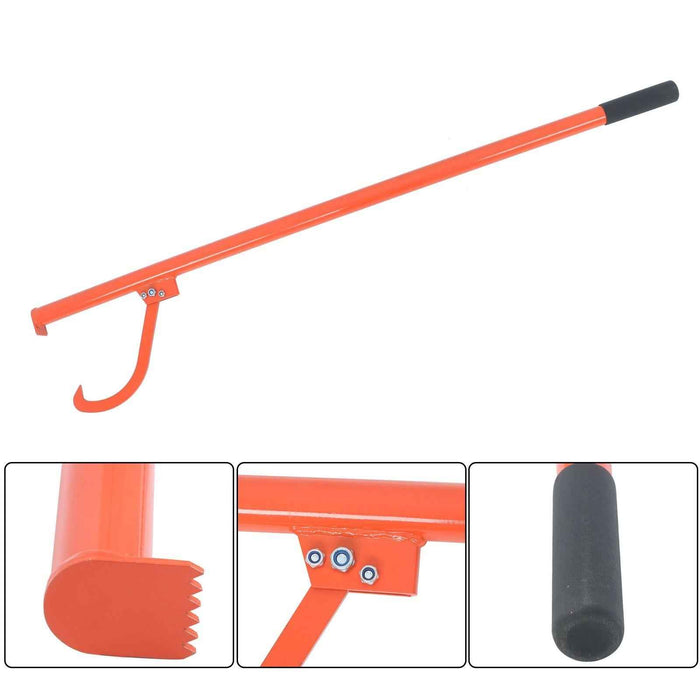 DURAFORCE 58 Inch Log Roller Tool Lifter Retractable Felled Cant Hook Logging Tool