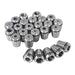 DURAFORCE 25Pcs Collet Set ER32 Collet Chuck 1/16" - 3/4" Holder Spring Collet Set New