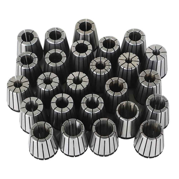 DURAFORCE 25Pcs Collet Set ER32 Collet Chuck 1/16" - 3/4" Holder Spring Collet Set New