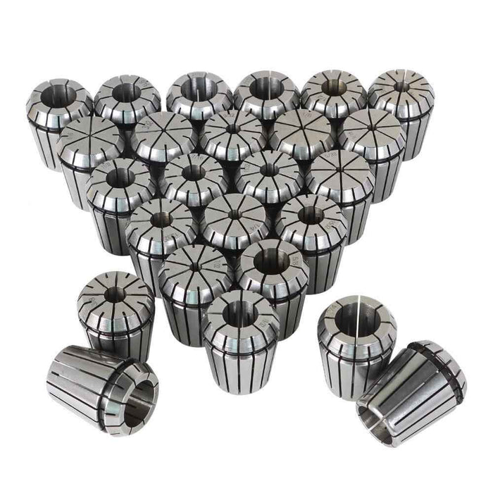 DURAFORCE 25Pcs Collet Set ER32 Collet Chuck 1/16" - 3/4" Holder Spring Collet Set New