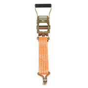 DURAFORCE 10 Pack 4000LB J-Hook fitting 1.5" ×15' Ratchet Strap Heavy Duty Tie Downs