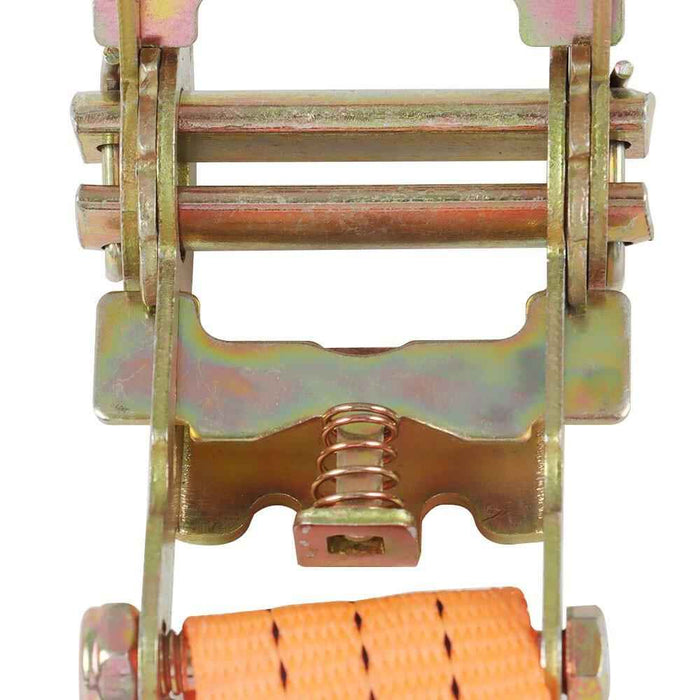 DURAFORCE 10 Pack 4000LB J-Hook fitting 1.5" ×15' Ratchet Strap Heavy Duty Tie Downs