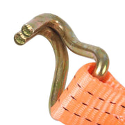 DURAFORCE 10 Pack 4000LB J-Hook fitting 1.5" ×15' Ratchet Strap Heavy Duty Tie Downs