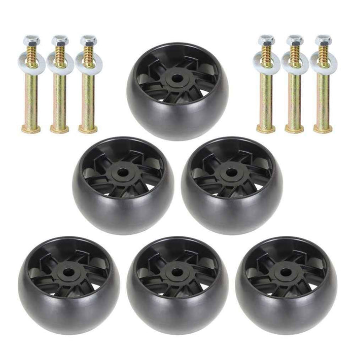DURAFORCE 6 Pack Deck Wheels & Hardware Kit For Husqvarna 917275023 917276600 917288480