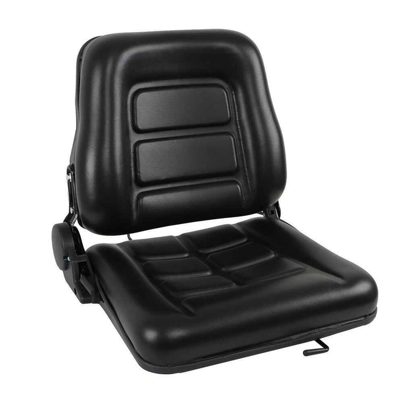 DURAFORCE Fold Down Tractor Forklift Seat Excavator with Adjustable Angle Back Universal