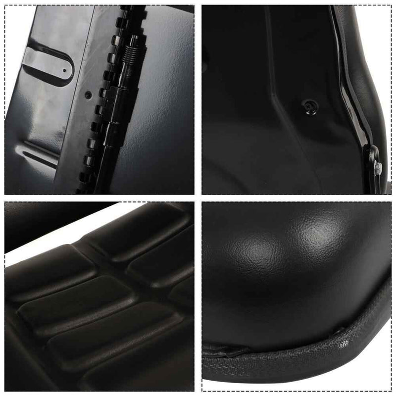 DURAFORCE Fold Down Tractor Forklift Seat Excavator with Adjustable Angle Back Universal