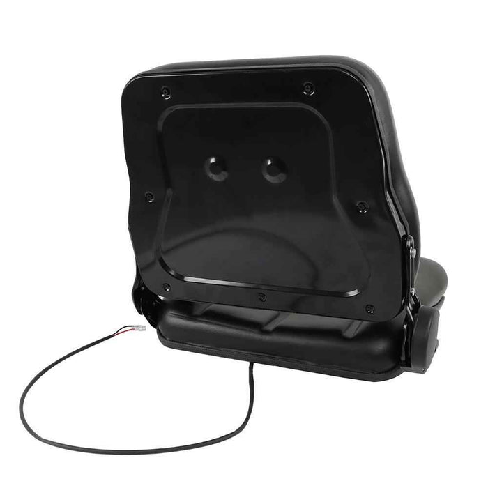 DURAFORCE Fold Down Tractor Forklift Seat Excavator with Adjustable Angle Back Universal