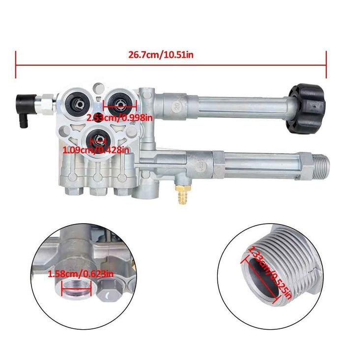 DURAFORCE AR42940 Sears For Craftsman Pump Head No Unloader RMW2G20 Pressure Washer