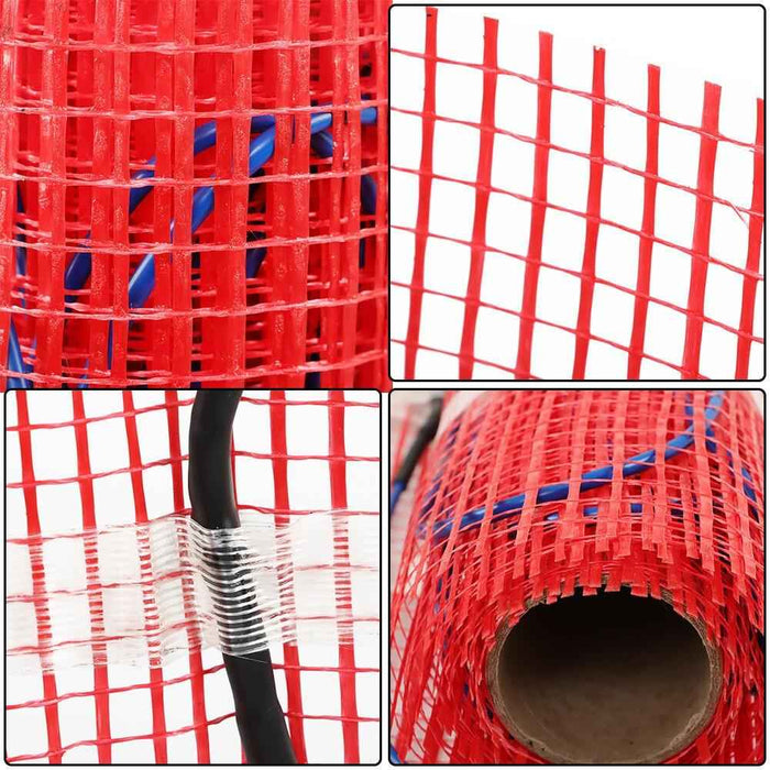 DURAFORCE 120 V 10 Sqft Electric Radiant Floor Heat System Floor Heat Mat W/ Thermostat