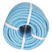 DURAFORCE 1/2 "x 200' 24 Strand Braided Rope Blue & White Strand for Camping Sailing Swing