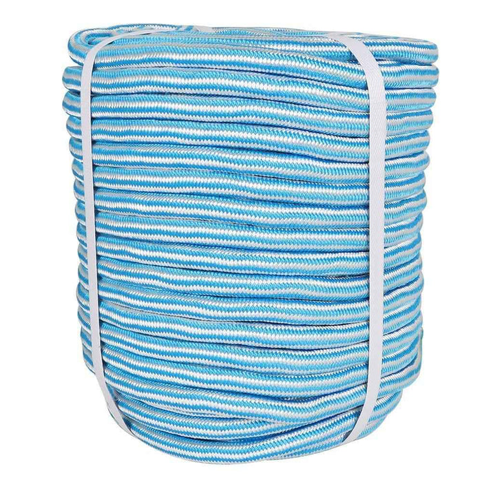 DURAFORCE 1/2 "x 200' 24 Strand Braided Rope Blue & White Strand for Camping Sailing Swing