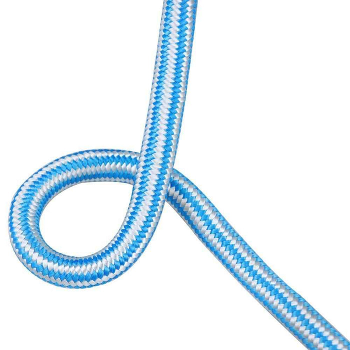 DURAFORCE 1/2 "x 200' 24 Strand Braided Rope Blue & White Strand for Camping Sailing Swing