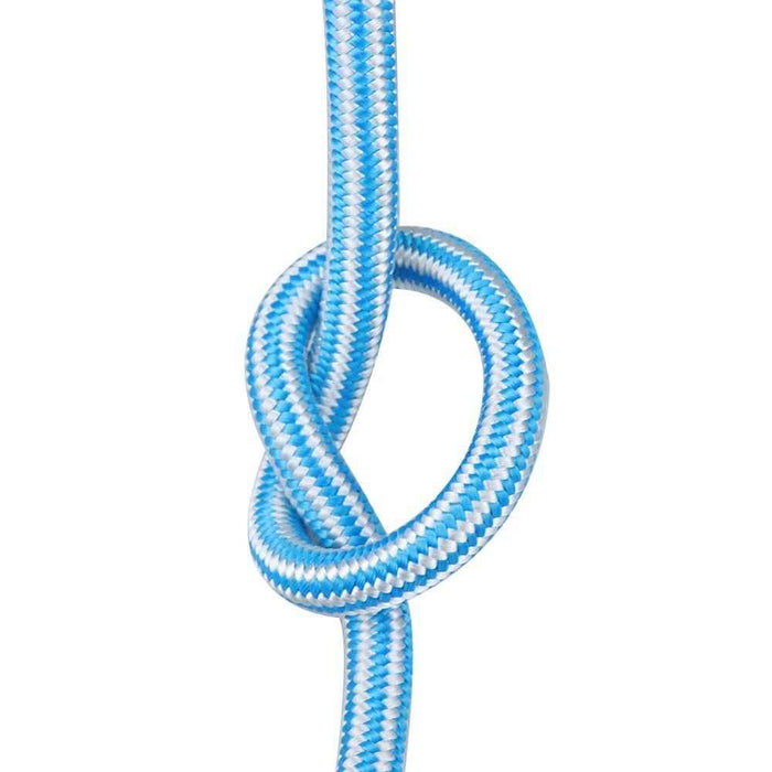 DURAFORCE 1/2 "x 200' 24 Strand Braided Rope Blue & White Strand for Camping Sailing Swing