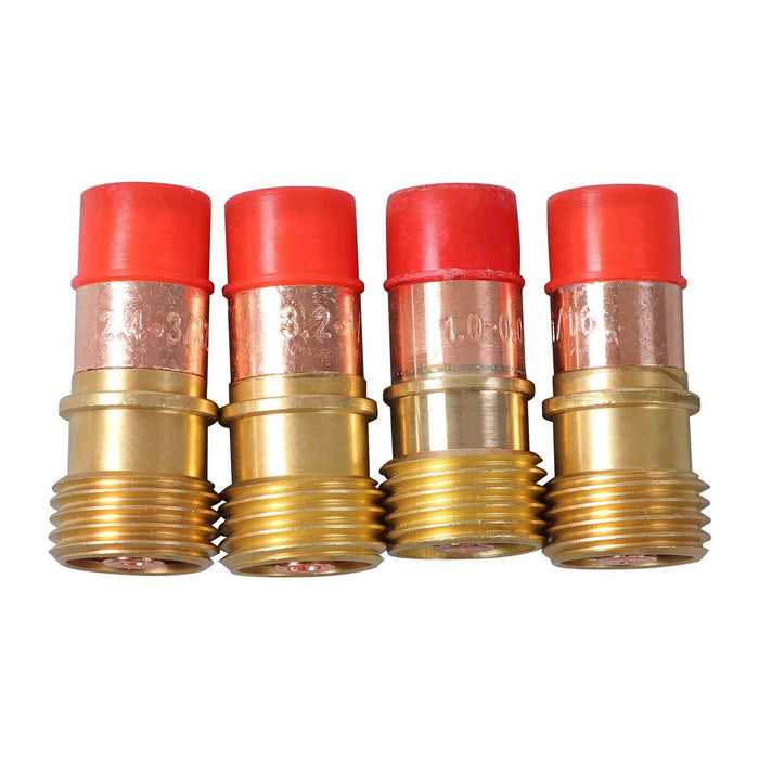 DURAFORCE New for WP-17/18/26 123Pcs TIG Welding Torch Stubby Gas Lens Pyrex Glass Cup Kit