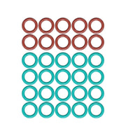 DURAFORCE New for WP-17/18/26 123Pcs TIG Welding Torch Stubby Gas Lens Pyrex Glass Cup Kit