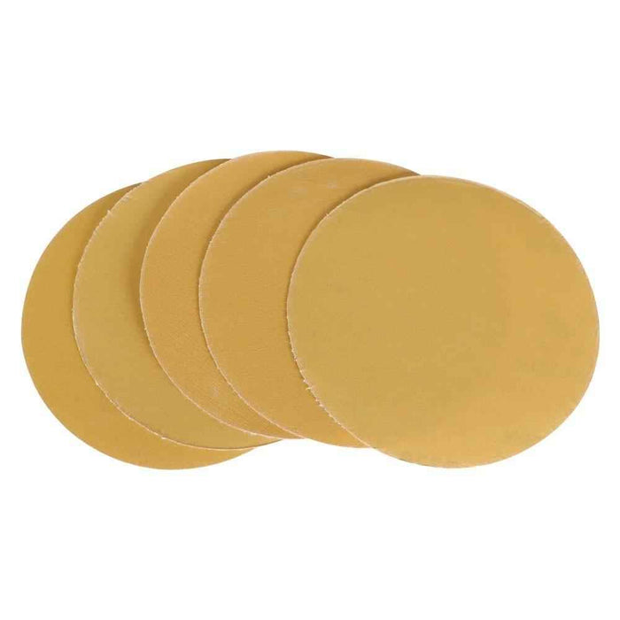 DURAFORCE 100 Pcs Precision 5" 320 Grit Disc Hook Loop Pads Sanding Discs Flocking NO-Hole