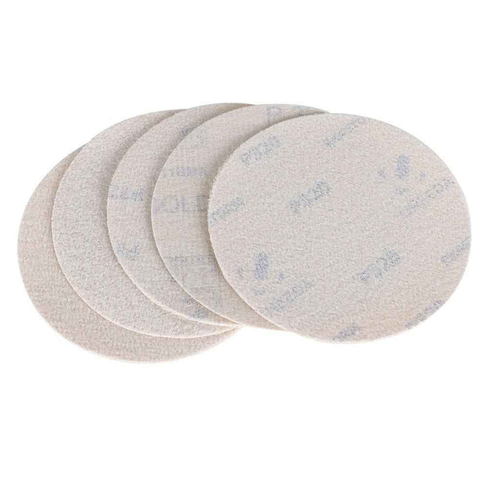 DURAFORCE 100 Pcs Precision 5" 320 Grit Disc Hook Loop Pads Sanding Discs Flocking NO-Hole
