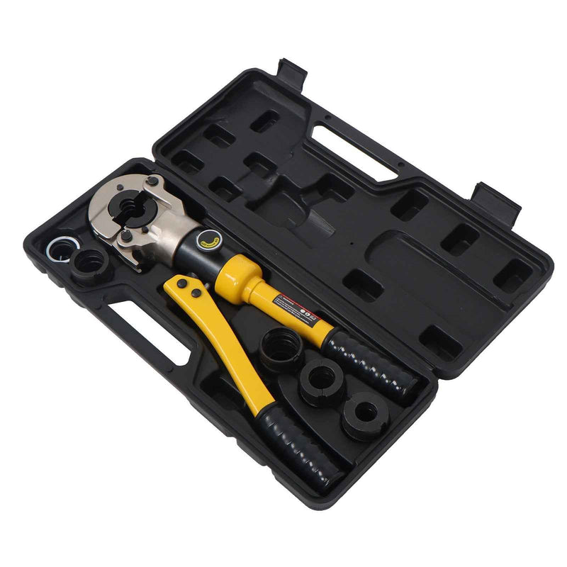 DURAFORCE Crimping Tool Hydraulic Pipe Cutter Hydraulic Copper Tube w/1/2" 3/4" & 1" Die
