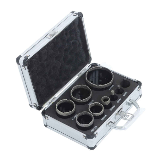 DURAFORCE 9Pack Diamond Drilling Bit Set for Ceramic Granite Tile Hole Saw Cutter Tool US