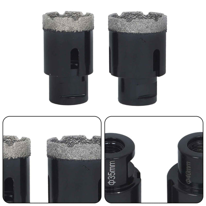 DURAFORCE 9Pack Diamond Drilling Bit Set for Ceramic Granite Tile Hole Saw Cutter Tool US