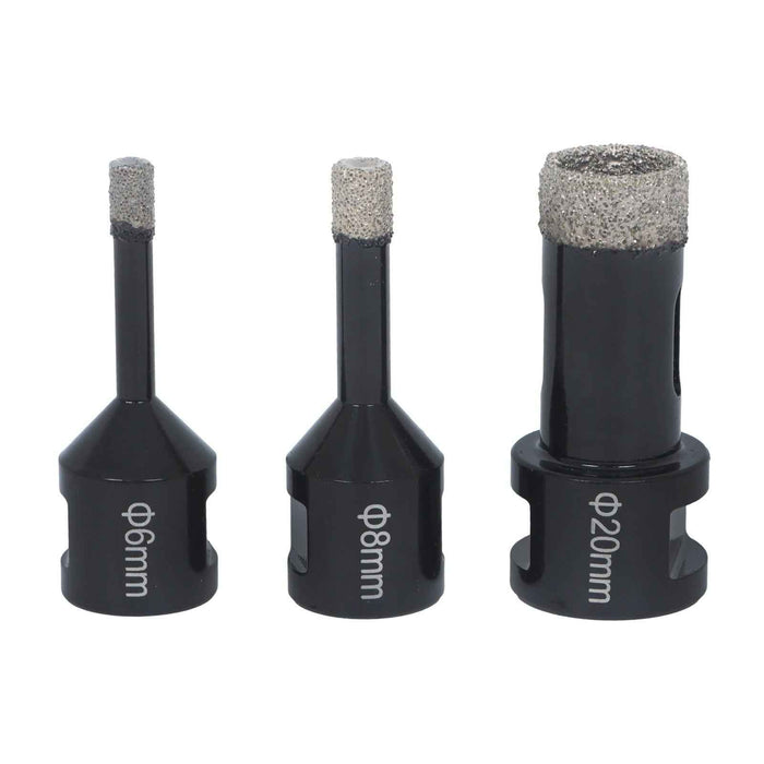 DURAFORCE 9Pack Diamond Drilling Bit Set for Ceramic Granite Tile Hole Saw Cutter Tool US