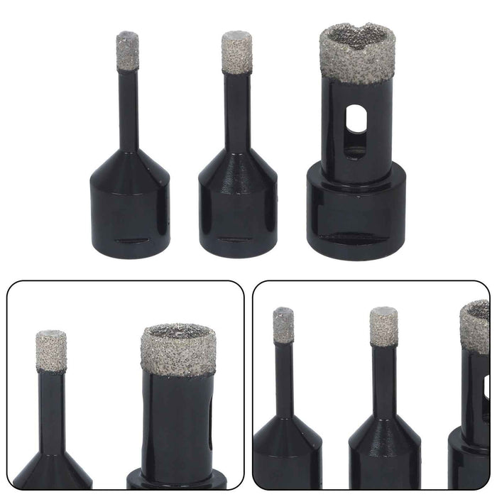 DURAFORCE 9Pack Diamond Drilling Bit Set for Ceramic Granite Tile Hole Saw Cutter Tool US