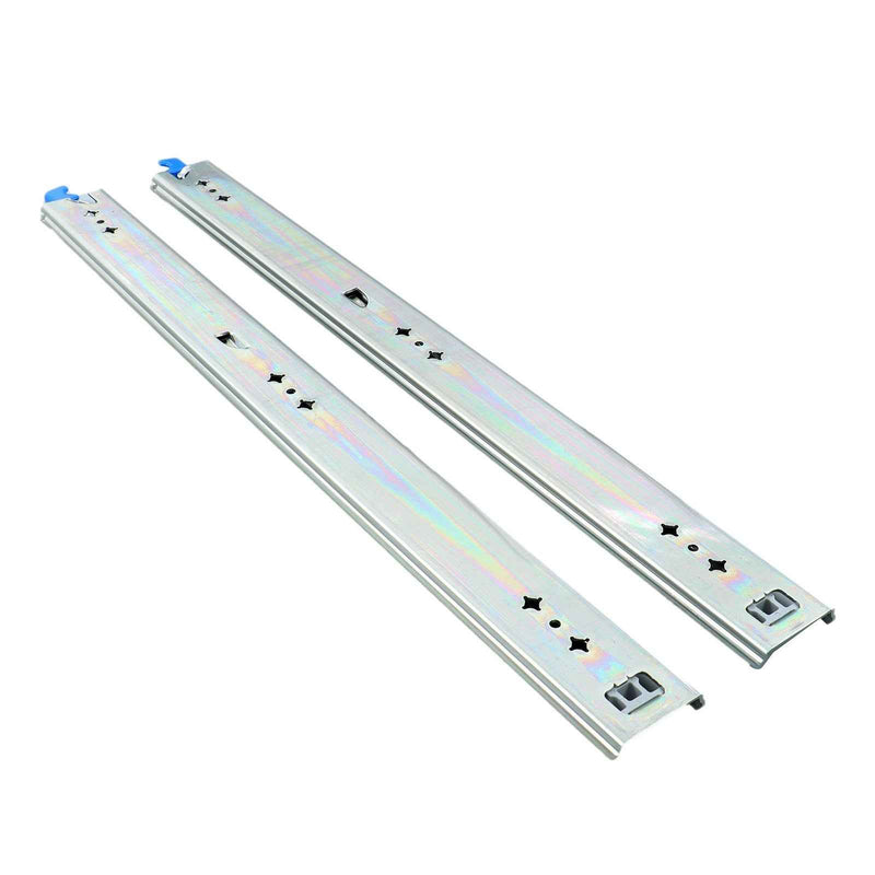 DURAFORCE 1 Pair Locking Drawer Slides 24 Inch Lock & Full Extension 250 lbs Load Capacity