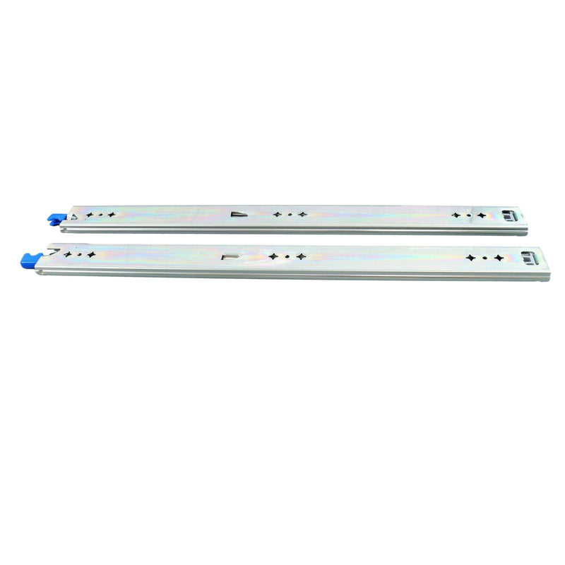 DURAFORCE 1 Pair Locking Drawer Slides 24 Inch Lock & Full Extension 250 lbs Load Capacity