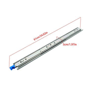 DURAFORCE 1 Pair Locking Drawer Slides 24 Inch Lock & Full Extension 250 lbs Load Capacity