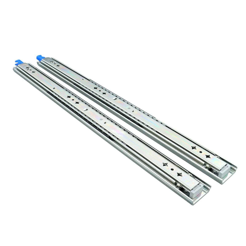 DURAFORCE 1 Pair Locking Drawer Slides 24 Inch Lock & Full Extension 250 lbs Load Capacity