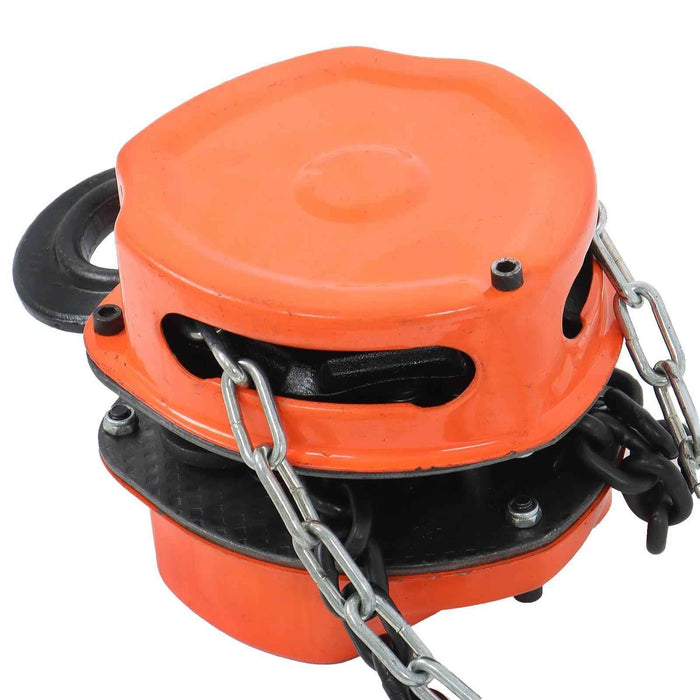 DURAFORCE Chain Hoist 1 Ton Capacity 20 Feet Manual Hand Lift G80 Steel Chain Block Hoist