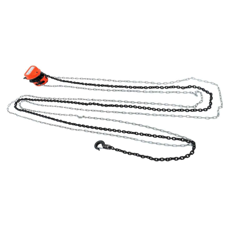 DURAFORCE Chain Hoist 1 Ton Capacity 20 Feet Manual Hand Lift G80 Steel Chain Block Hoist