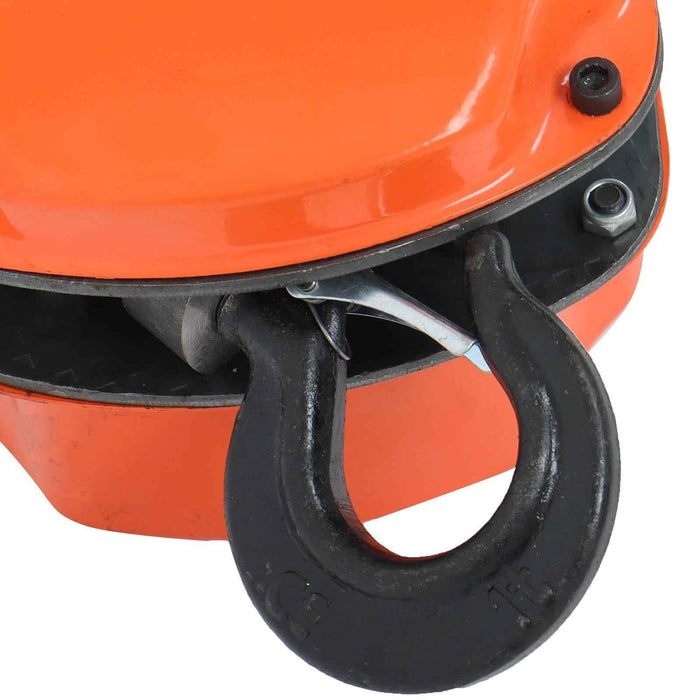 DURAFORCE Chain Hoist 1 Ton Capacity 20 Feet Manual Hand Lift G80 Steel Chain Block Hoist