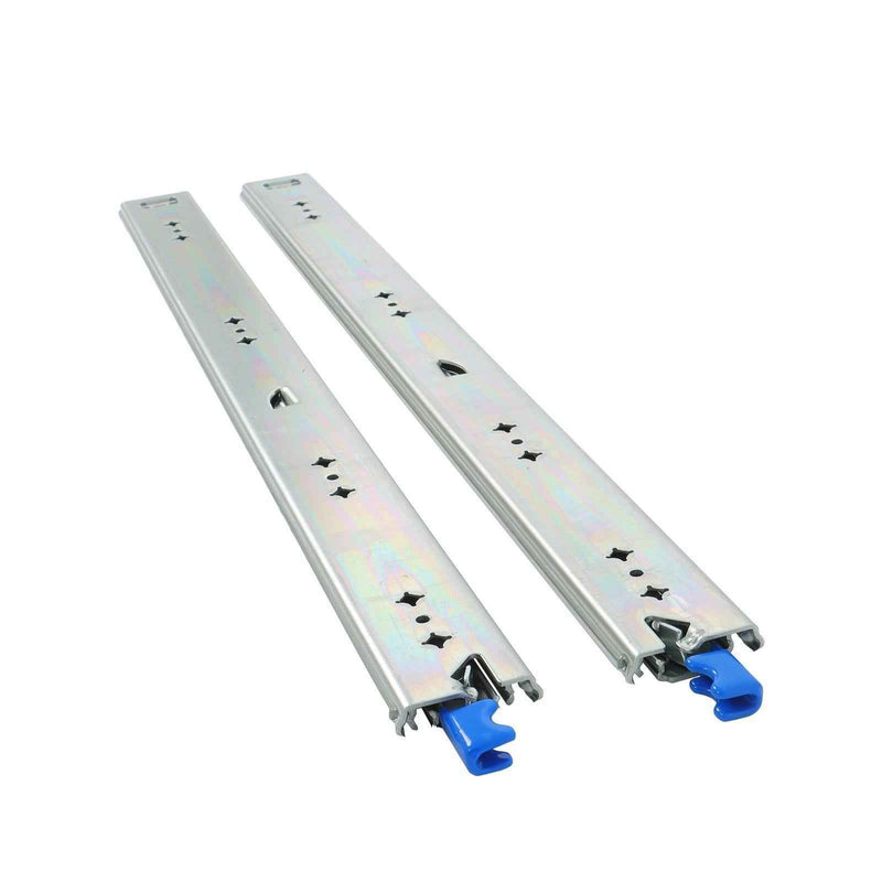 DURAFORCE 1 Pair Locking Drawer Slides 26 Inch Lock & Full Extension 250 lbs Load Capacity