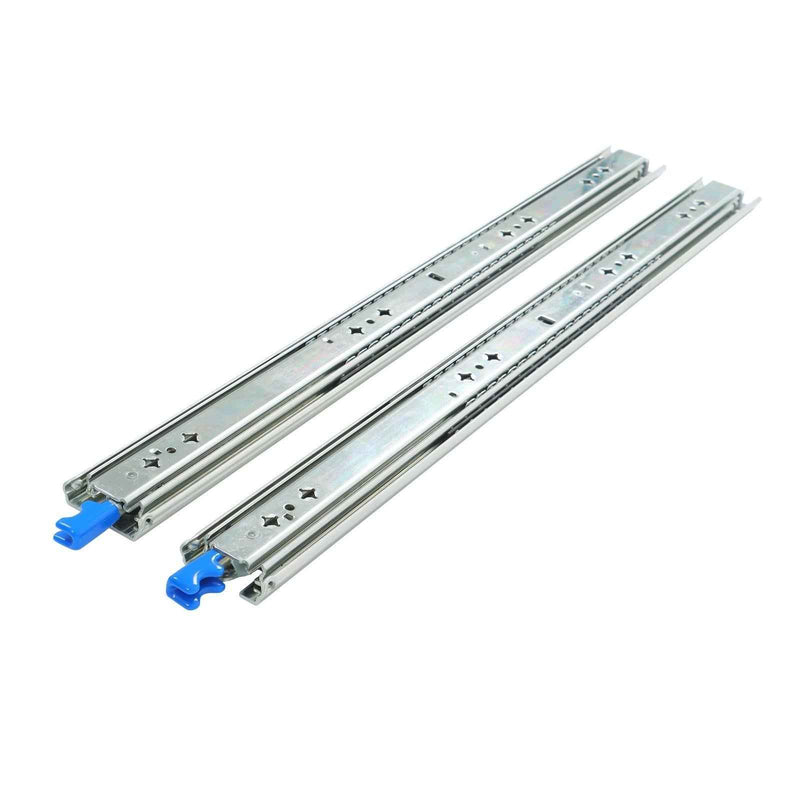 DURAFORCE 1 Pair Locking Drawer Slides 26 Inch Lock & Full Extension 250 lbs Load Capacity