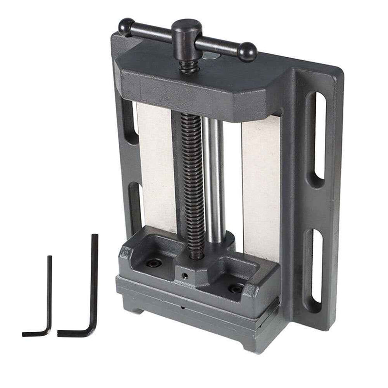 DURAFORCE Low Profile Drill Press Vise Precision 6 In For Drilling Tapping And Reaming