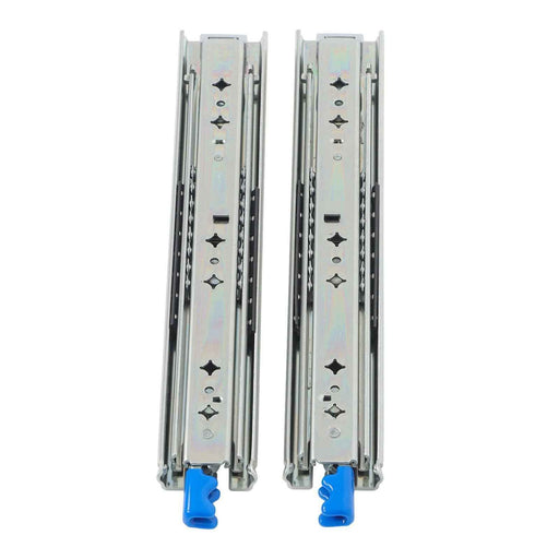DURAFORCE 1 Pair Locking Drawer Slides 14 Inch Lock & Full Extension 250 lbs Load Capacity