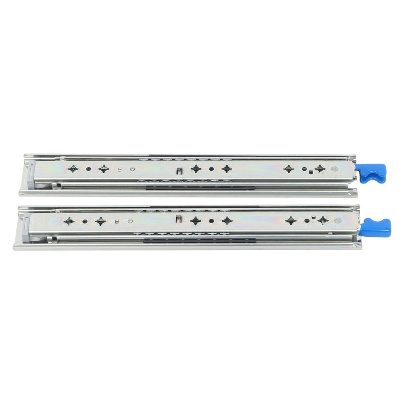 DURAFORCE 1 Pair Locking Drawer Slides 14 Inch Lock & Full Extension 250 lbs Load Capacity