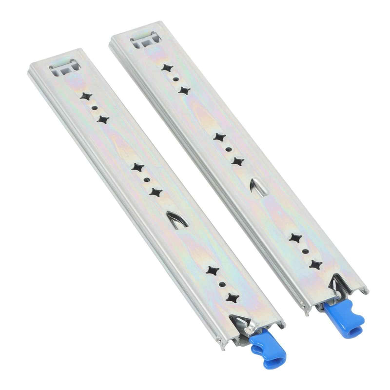 DURAFORCE 1 Pair Locking Drawer Slides 14 Inch Lock & Full Extension 250 lbs Load Capacity