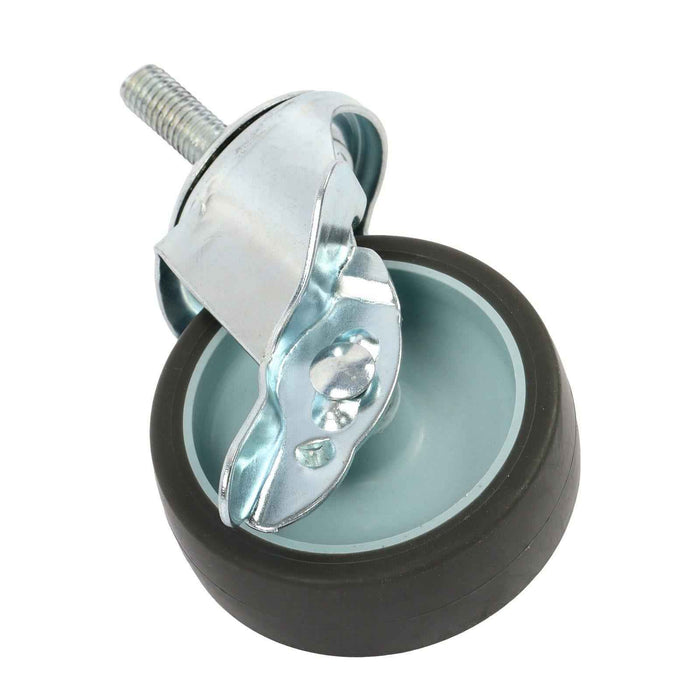 DURAFORCE 8Pack 3Inch Universal Casters Plate Swivel Caster Wheels & Side Brake 3/8"-16×1"