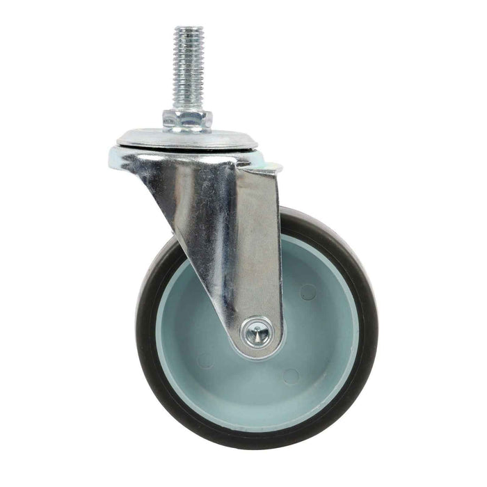 DURAFORCE 8Pack 3Inch Universal Casters Plate Swivel Caster Wheels & Side Brake 3/8"-16×1"