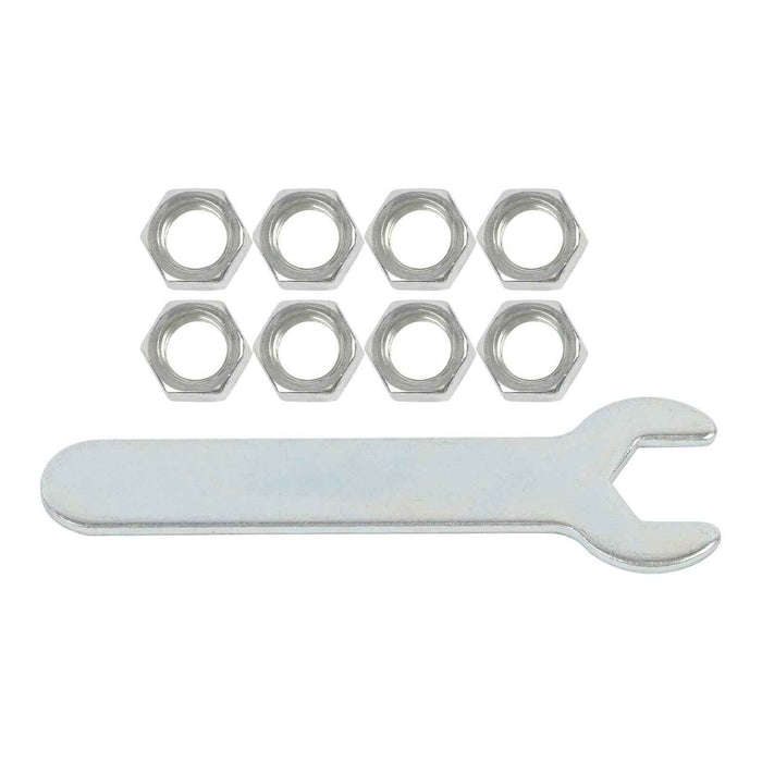 DURAFORCE 8Pack 3Inch Universal Casters Plate Swivel Caster Wheels & Side Brake 3/8"-16×1"