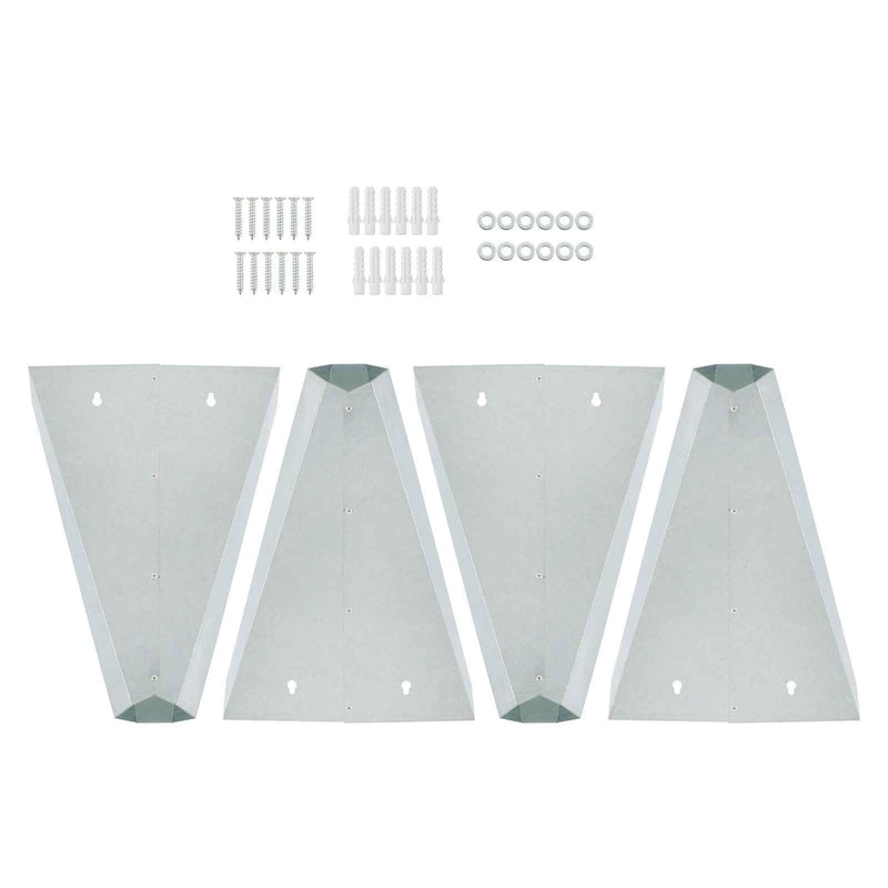DURAFORCE 4 Pack 8 lbs Medium Size Chicken Cone Galvanized Steel Poultry Restraining Cone