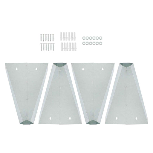 DURAFORCE 4 Pack 8 lbs Medium Size Chicken Cone Galvanized Steel Poultry Restraining Cone