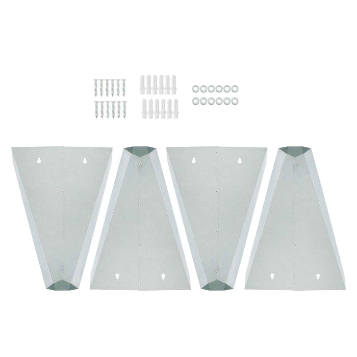 DURAFORCE 4 Pack 8 lbs Medium Size Chicken Cone Galvanized Steel Poultry Restraining Cone