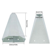 DURAFORCE 4 Pack 8 lbs Medium Size Chicken Cone Galvanized Steel Poultry Restraining Cone