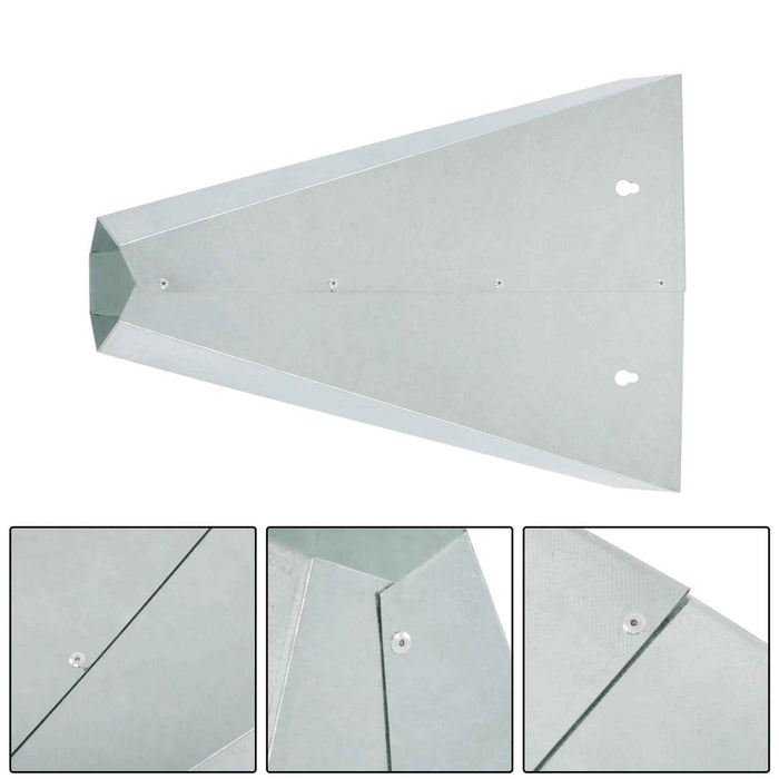 DURAFORCE 4 Pack 8 lbs Medium Size Chicken Cone Galvanized Steel Poultry Restraining Cone