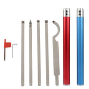 DURAFORCE 7pcs Carbide Lathe Tool Set 20 inch Full Size Woodturning Tools US