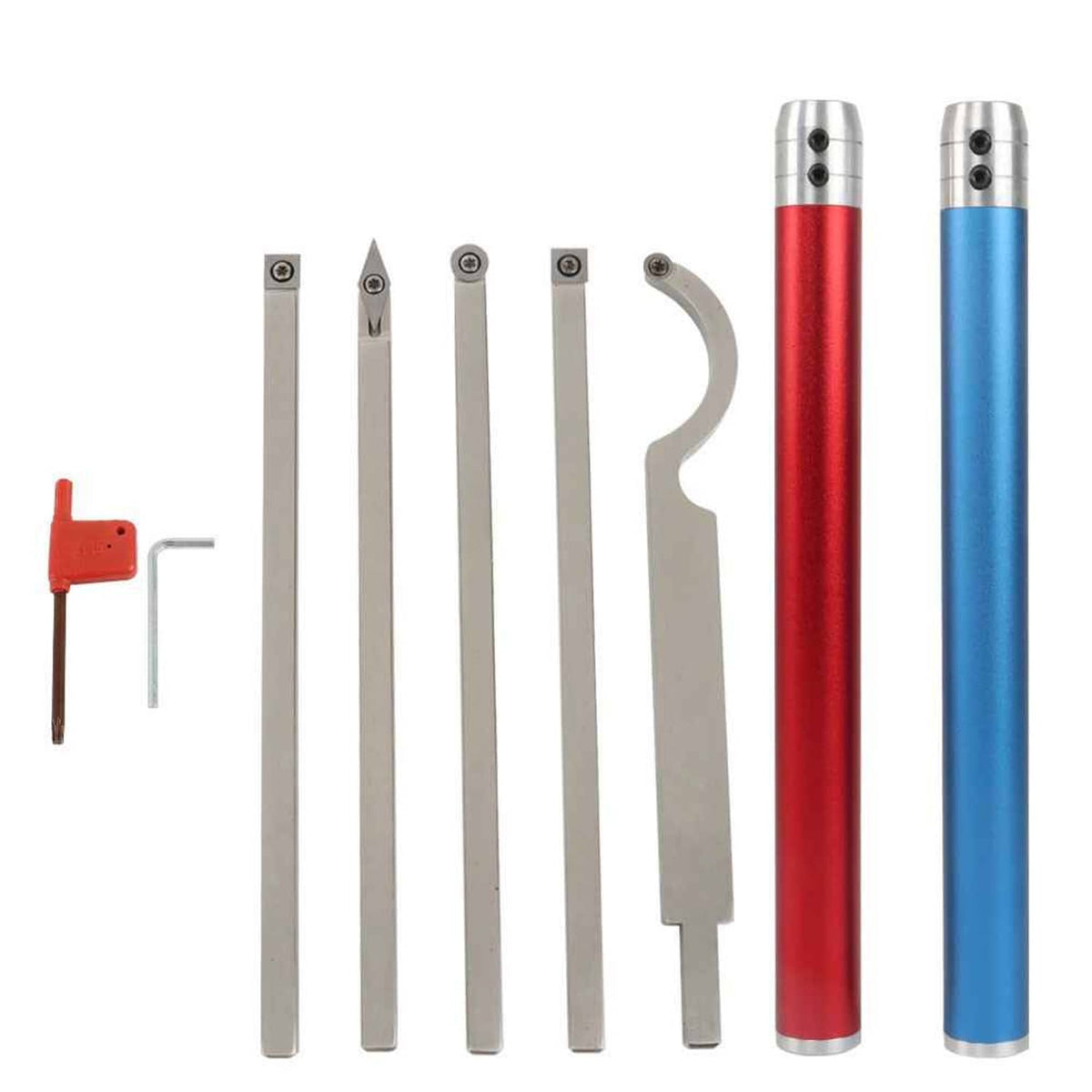 7pcs Carbide Lathe Tool Set 20 inch Full Size Woodturning Tools US ...