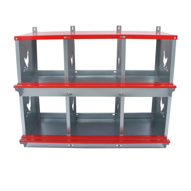 DURAFORCE Easy To Install Chicken Laying Boxes 6 Compartment Nesting Boxes For Chickens